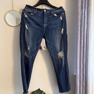 7 for all mankind high waist skinny 32